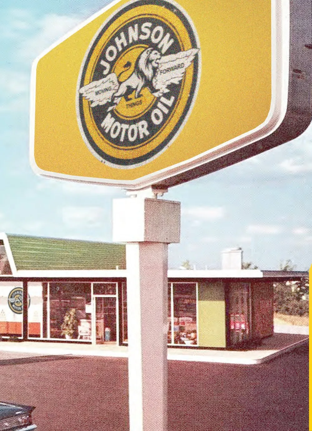 Vintage Johnson filling station