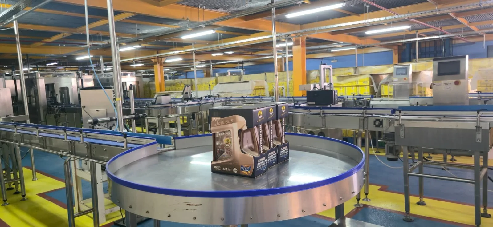 Rotary filling line