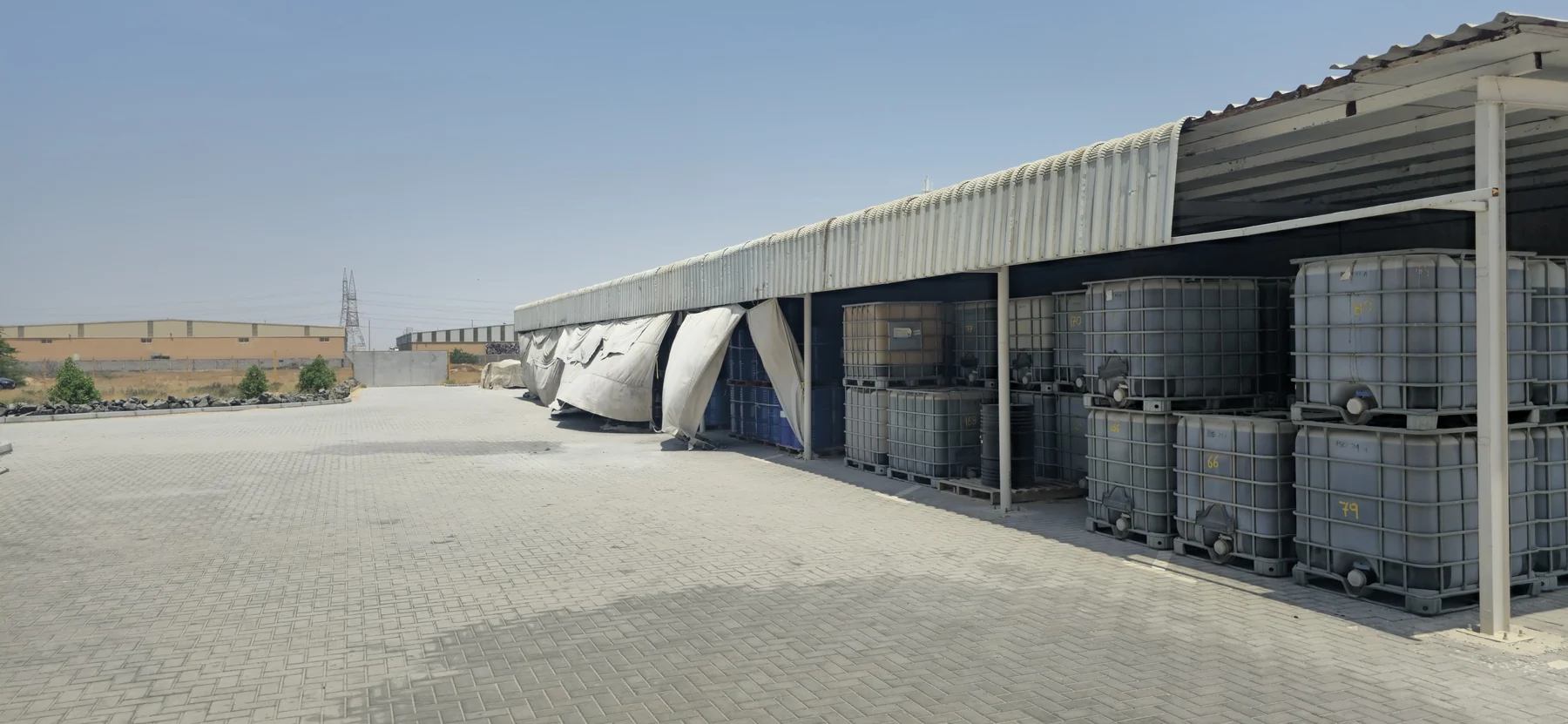 IBC storage yard